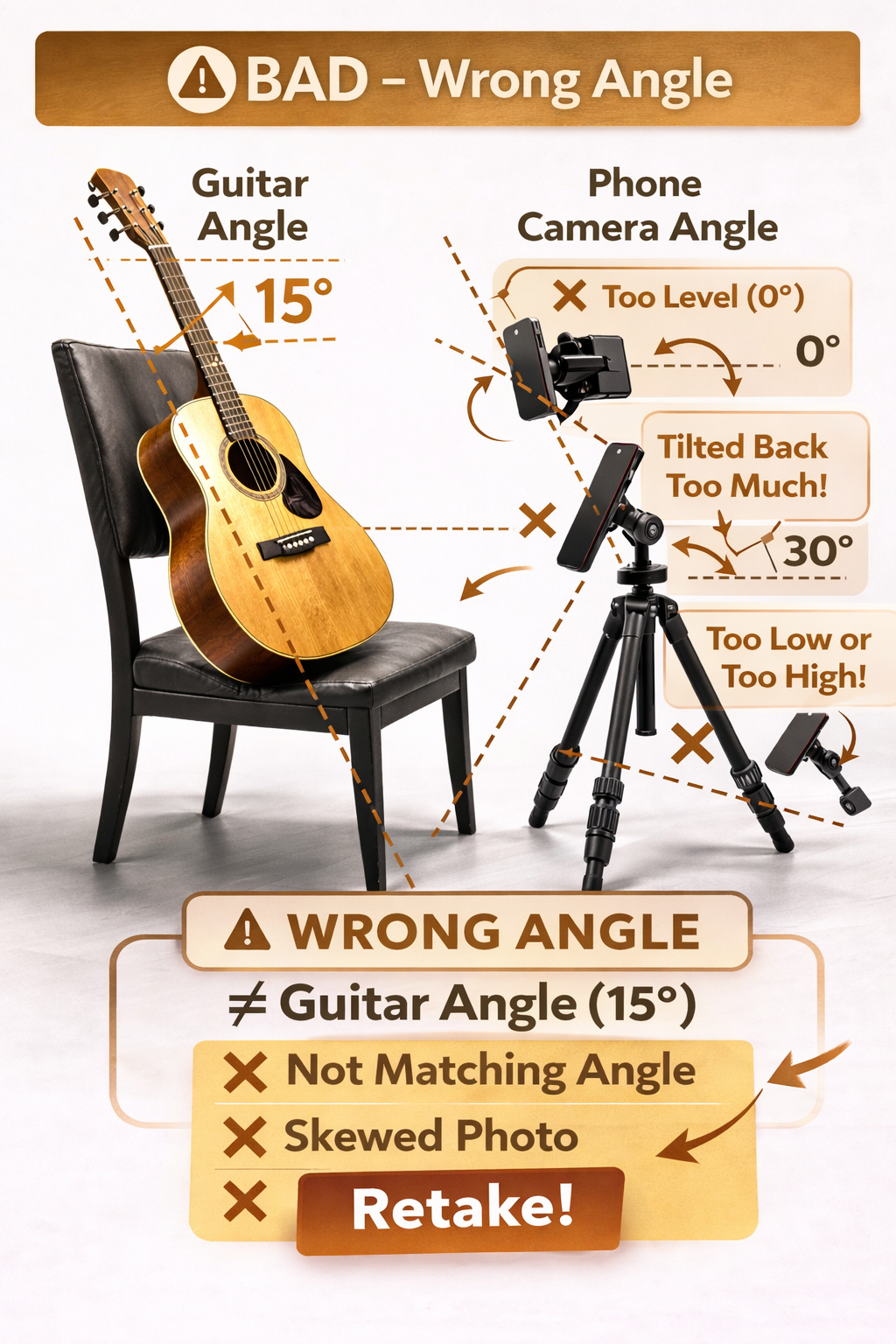 Bad phone angle example